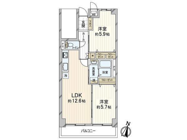ルネ下沢通 間取図(平面図)