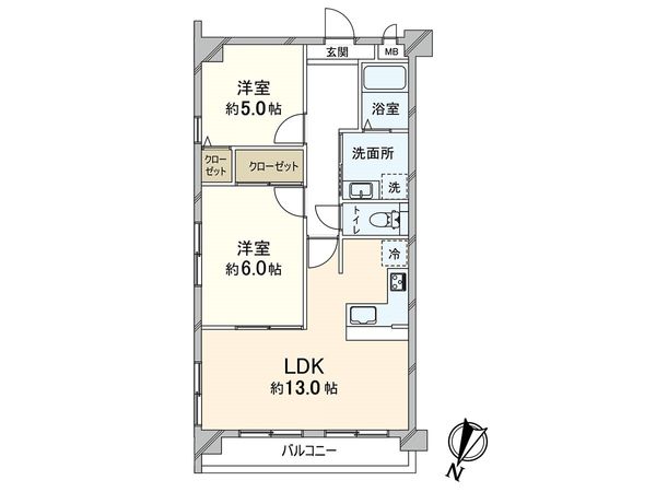 ラコート三宮 間取図(平面図) ラコート三宮 間取図(平面図)