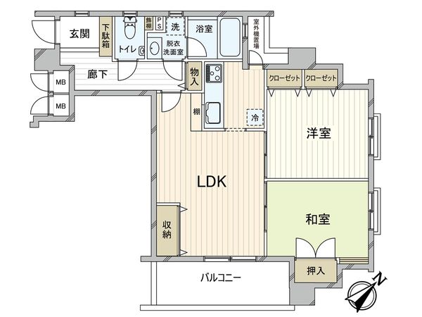 シーガルパレス松野通 間取図(平面図)