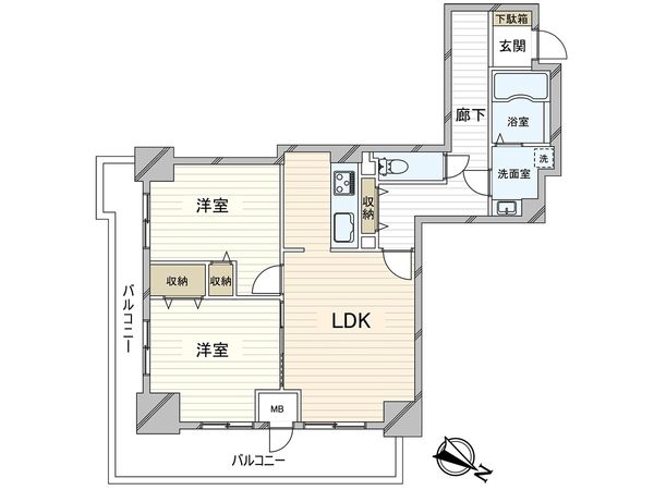 ピフレ新長田 間取図(平面図)