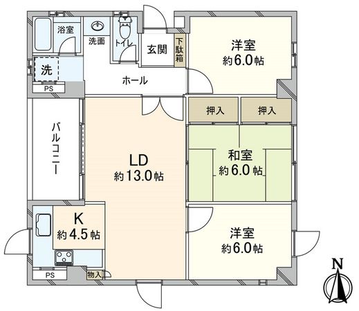 ツインシャトラン 間取図(平面図) ツインシャトラン 間取図(平面図)