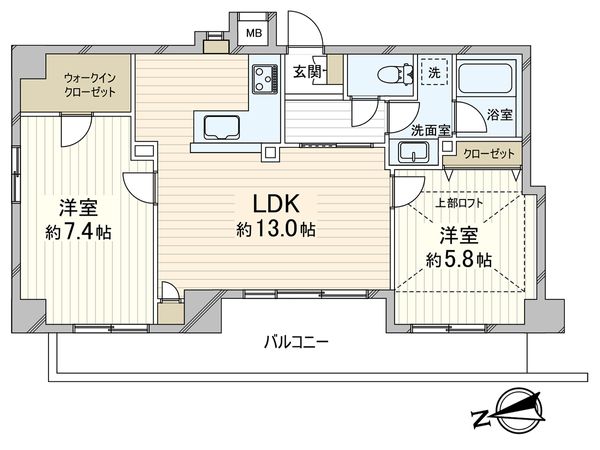 ワコーレハーバーコート神戸 間取図(平面図)