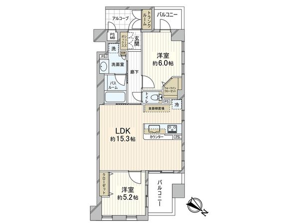 ワコーレ新長田駅前エス・プライム 間取図(平面図)