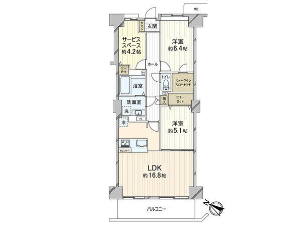 ローレルハイツ神戸1号棟 間取図(平面図) ローレルハイツ神戸1号棟 間取図(平面図)