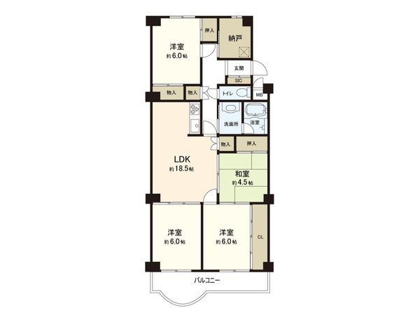 熊内台セントポリア 間取図(平面図)