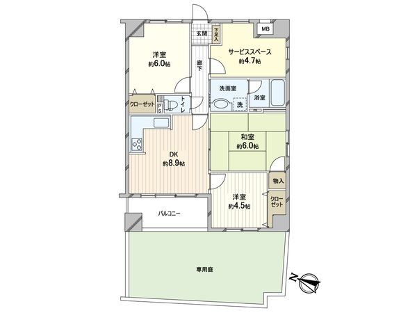 カサベラ大塚町 間取図