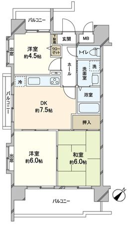 グラン・パレ花隈 間取図