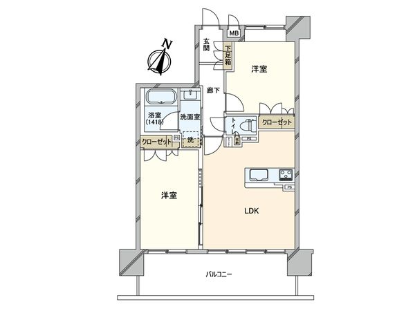 リーガル新神戸パークサイド 間取図