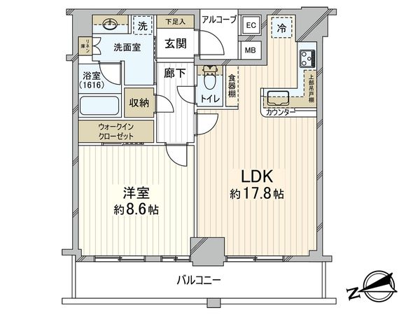 神戸ハーバータワー 間取図(平面図)