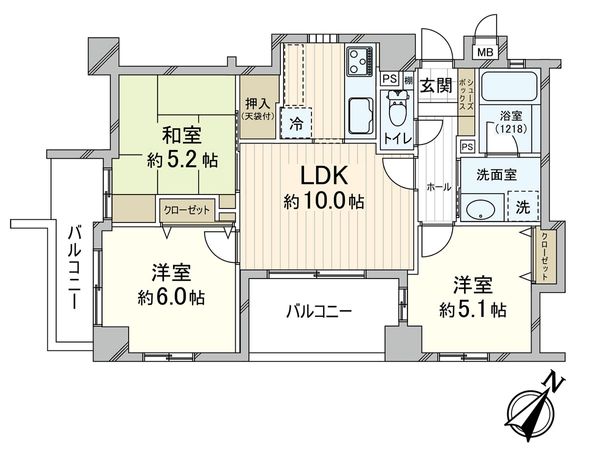 ワコーレルシード上沢 間取図(平面図) ワコーレルシード上沢 間取図(平面図)