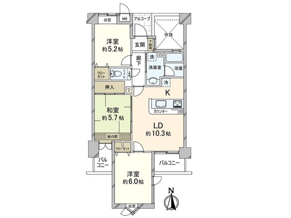 ワコーレ須磨アネックス 間取図(平面図)