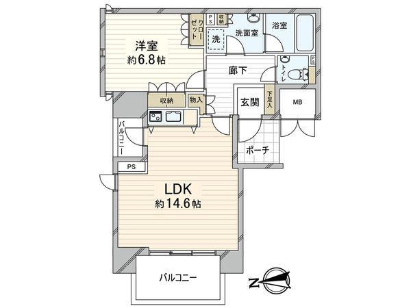 ルネ神戸旧居留地109番館 間取図(平面図) ルネ神戸旧居留地109番館 間取図(平面図)
