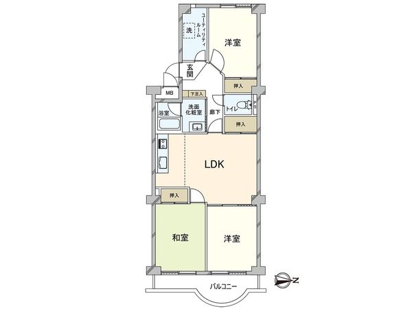 熊内台セントポリア 間取図(平面図) 熊内台セントポリア 間取図(平面図)