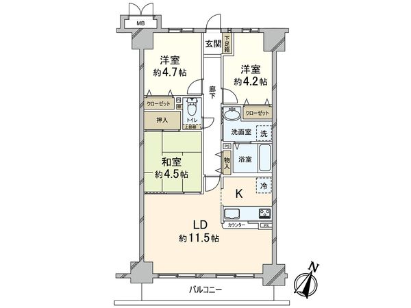 グランシティ三宮 間取図(平面図) グランシティ三宮 間取図(平面図)