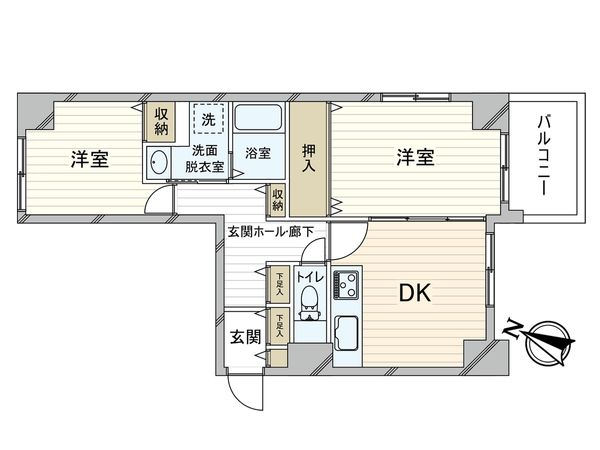 三宮パーク・ハイム 間取図(平面図) 三宮パーク・ハイム 間取図(平面図)