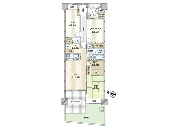 須磨シーサイドヒルズ Ⅰ 間取図(平面図) 須磨シーサイドヒルズ Ⅰ 間取図(平面図)