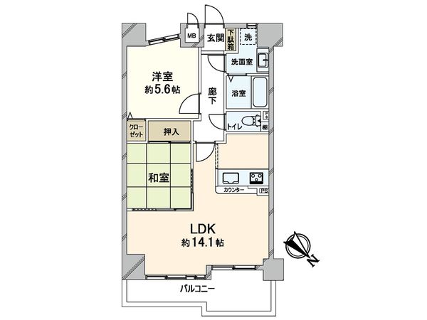 藤和シティホームズ三宮 間取図(平面図)