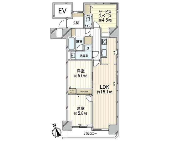 グランドプラザ神戸パートⅡ 間取図(平面図) グランドプラザ神戸パートⅡ 間取図(平面図)