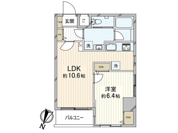 ライオンズマンション三宮第弐 間取図(平面図) ライオンズマンション三宮第弐 間取図(平面図)