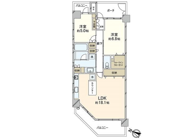 リーベスト三宮ブランシェ 間取図(平面図) リーベスト三宮ブランシェ 間取図(平面図)