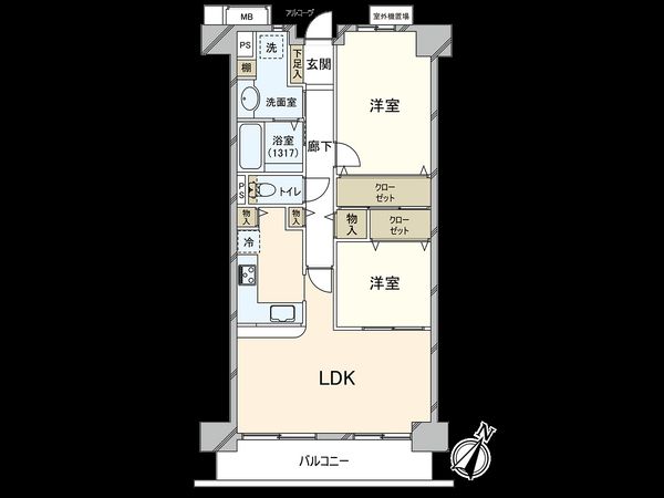 東急ドエル・アルス御屋敷通 間取図(平面図) 東急ドエル・アルス御屋敷通 間取図(平面図)