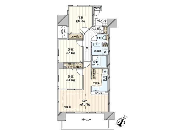 ワコーレ元町ハウス 間取図(平面図) ワコーレ元町ハウス 間取図(平面図)