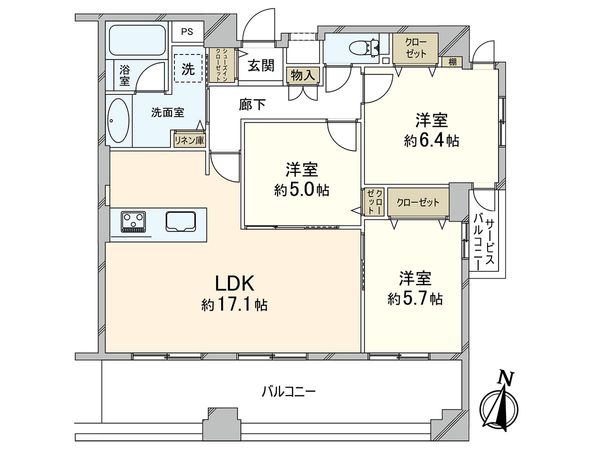 グランドメゾン神戸山手 間取図(平面図) グランドメゾン神戸山手 間取図(平面図)