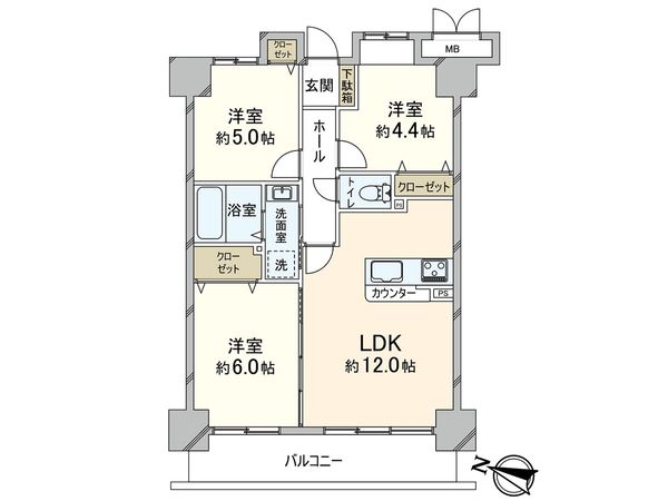 ランデージ神戸山の手館 間取図(平面図) ランデージ神戸山の手館 間取図(平面図)
