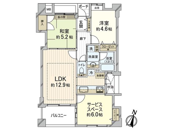 ワコーレエリタージュ大塚 間取図(平面図) ワコーレエリタージュ大塚 間取図(平面図)