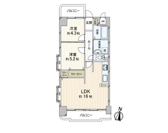 サンワプラザ新神戸 間取図(平面図)