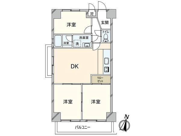 イスズハイツベル長田 間取図(平面図) 間取図(平面図)