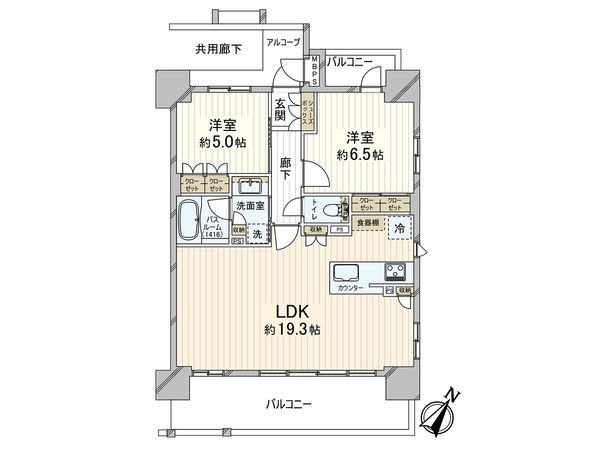 ワコーレ神戸北野坂LABEL 間取図(平面図) ワコーレ神戸北野坂LABEL 間取図(平面図)