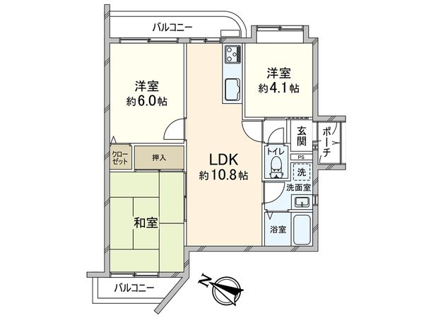 ワコーレ須磨本町 間取図(平面図)