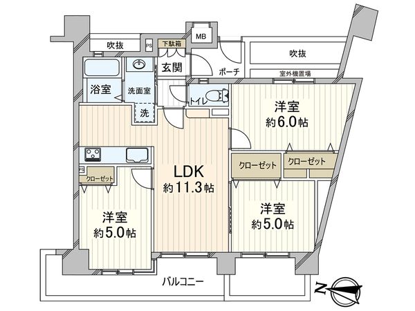 フォレストピア御崎公園 間取図(平面図) 間取図(平面図)