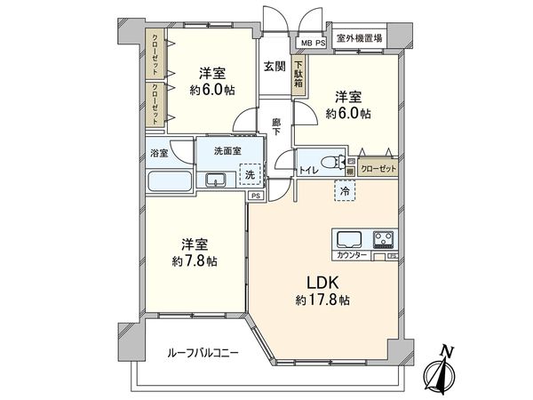 ワコーレ大谷町クレセンツィオ 間取図(平面図) ワコーレ大谷町クレセンツィオ 間取図(平面図)