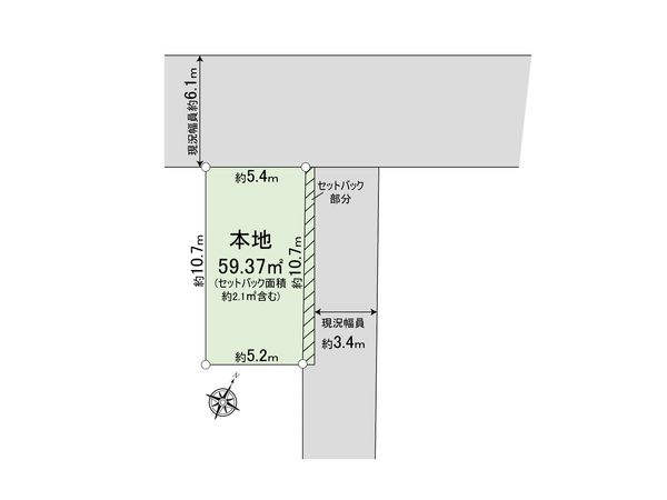 千代田区六番町借地権付土地 区画図 千代田区六番町借地権付土地 区画図