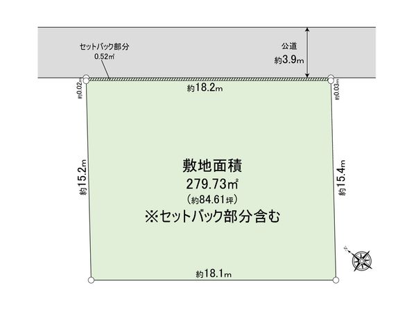 神奈川県藤沢市鵠沼松が岡1丁目 区画図