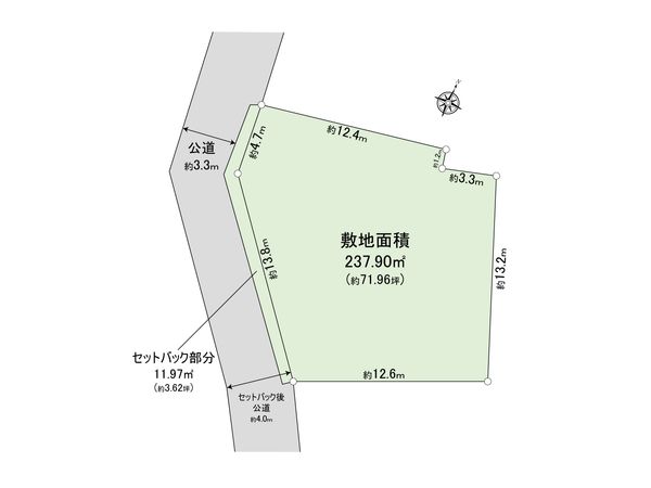 下目黒四丁目 土地 区画図 下目黒四丁目 土地 区画図