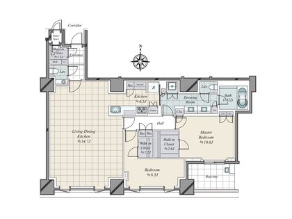 三田ガーデンヒルズ パークマンション 間取図(平面図)