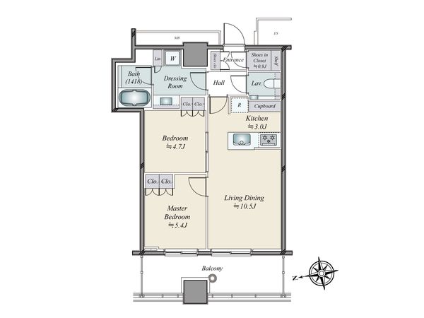 WORLD TOWER RESIDENCE 間取図(平面図) WORLD TOWER RESIDENCE 間取図(平面図)