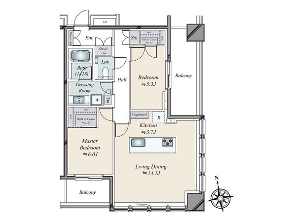 WORLD TOWER RESIDENCE 間取図(平面図)