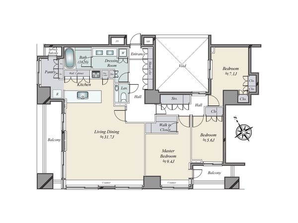 グランスイート虎ノ門 間取図(平面図) グランスイート虎ノ門 間取図(平面図)