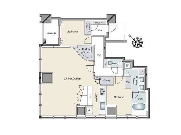 シティタワー麻布十番 間取図(平面図) シティタワー麻布十番 間取図(平面図)