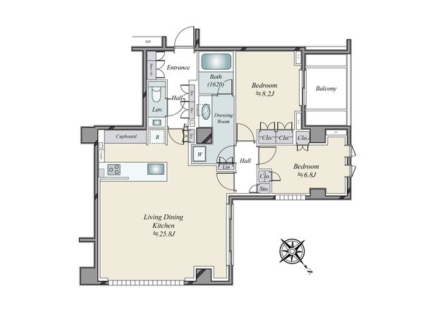 有栖川パークハウス 間取図(平面図)