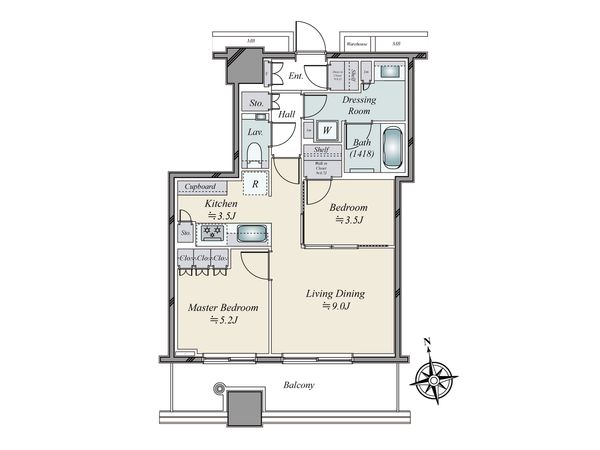 WORLD TOWER RESIDENCE 間取図(平面図) 間取図(平面図)