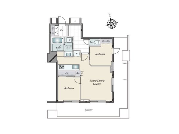 グランスイート虎ノ門 間取図(平面図) 間取図(平面図)