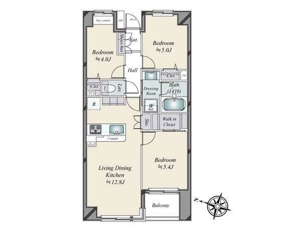 笹塚パークホームズ 間取図(平面図)