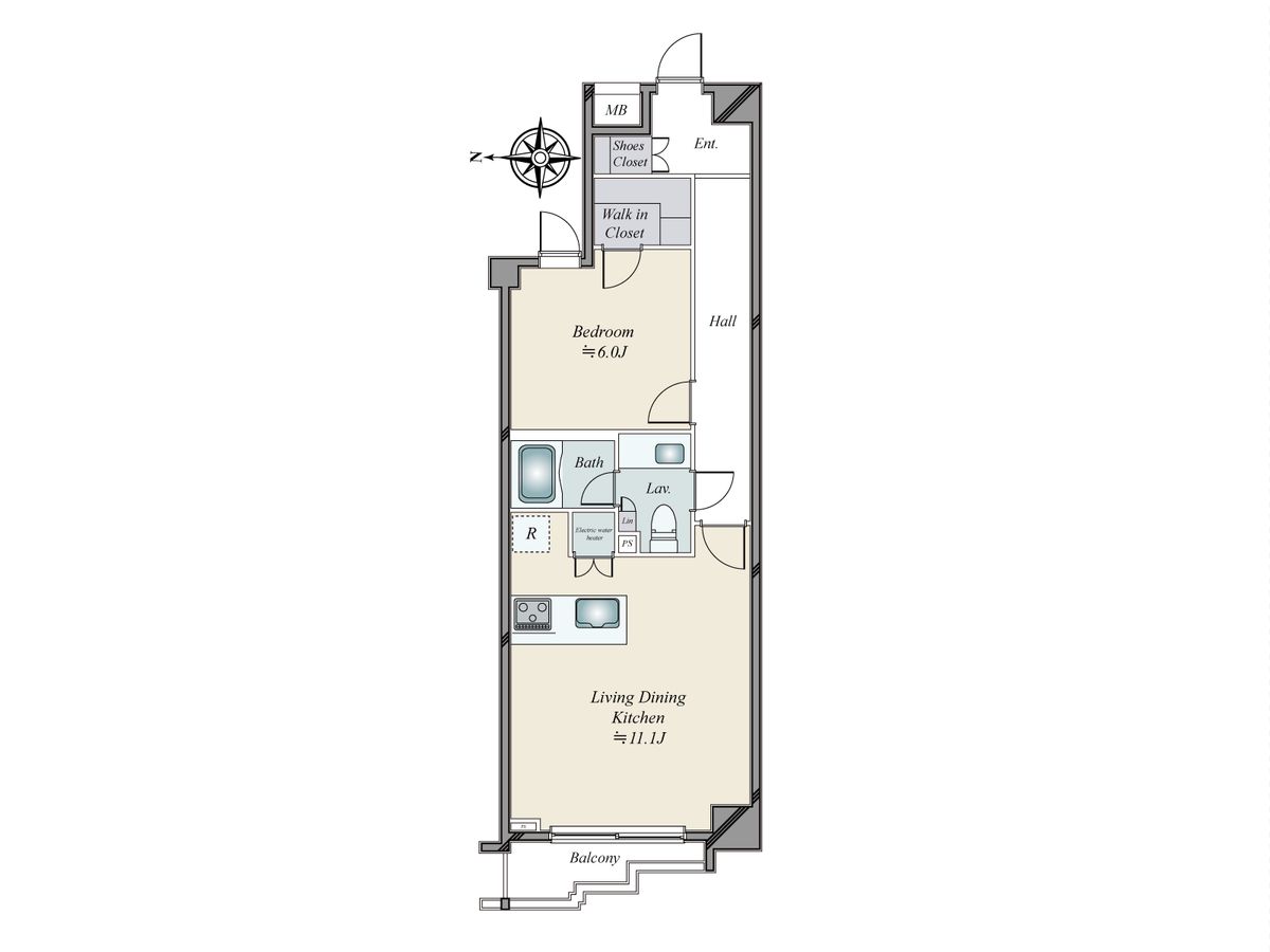 グレイスコート白金 間取図(平面図) 間取図(平面図)