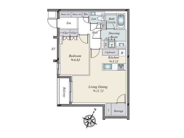ロイヤルシーズン西麻布 間取図(平面図) ロイヤルシーズン西麻布 間取図(平面図)