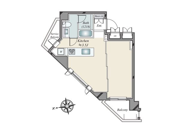 代官山デュープレックス 間取図(平面図)